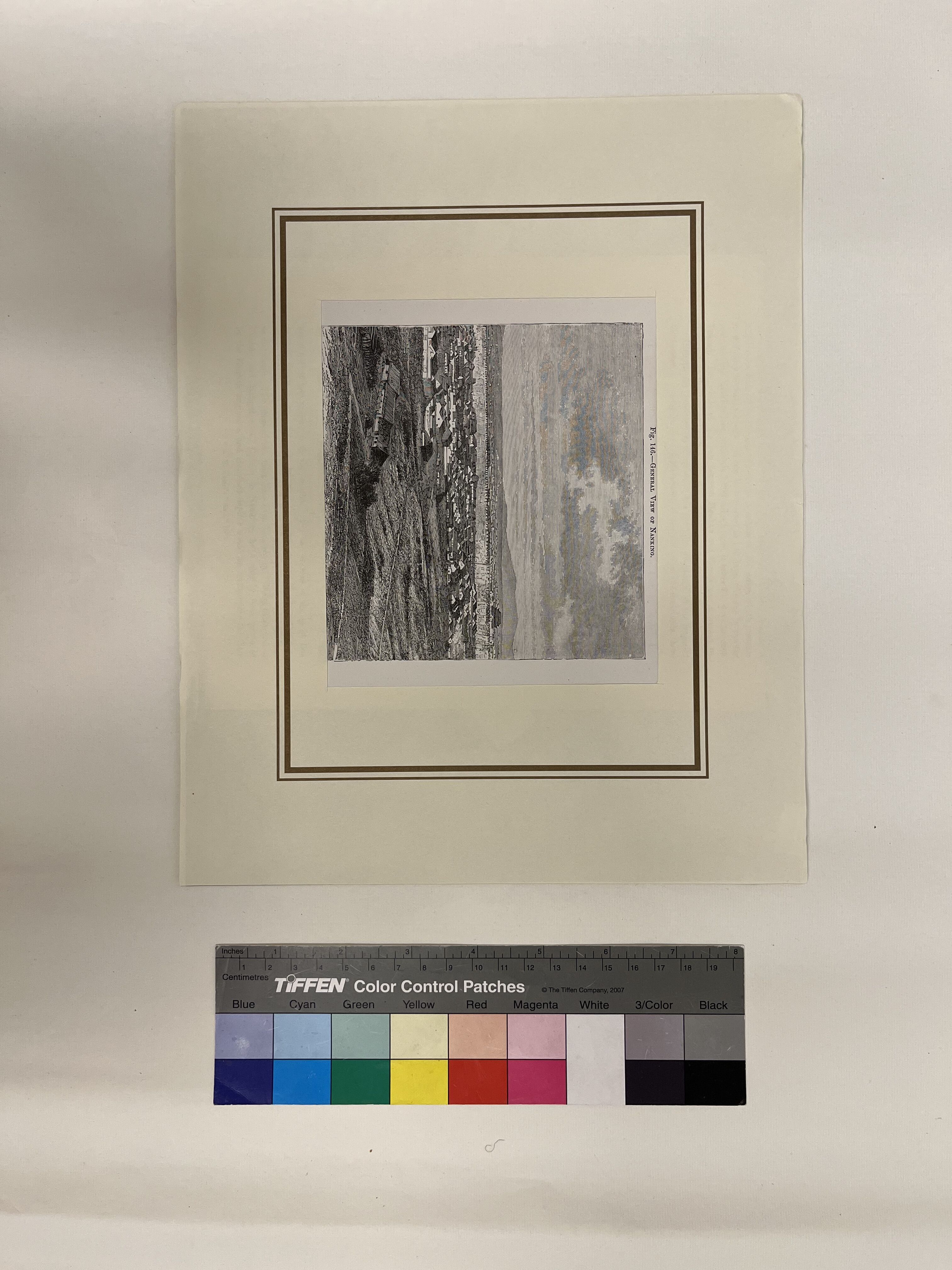 1885年印制有关南京景物的版画纸品
